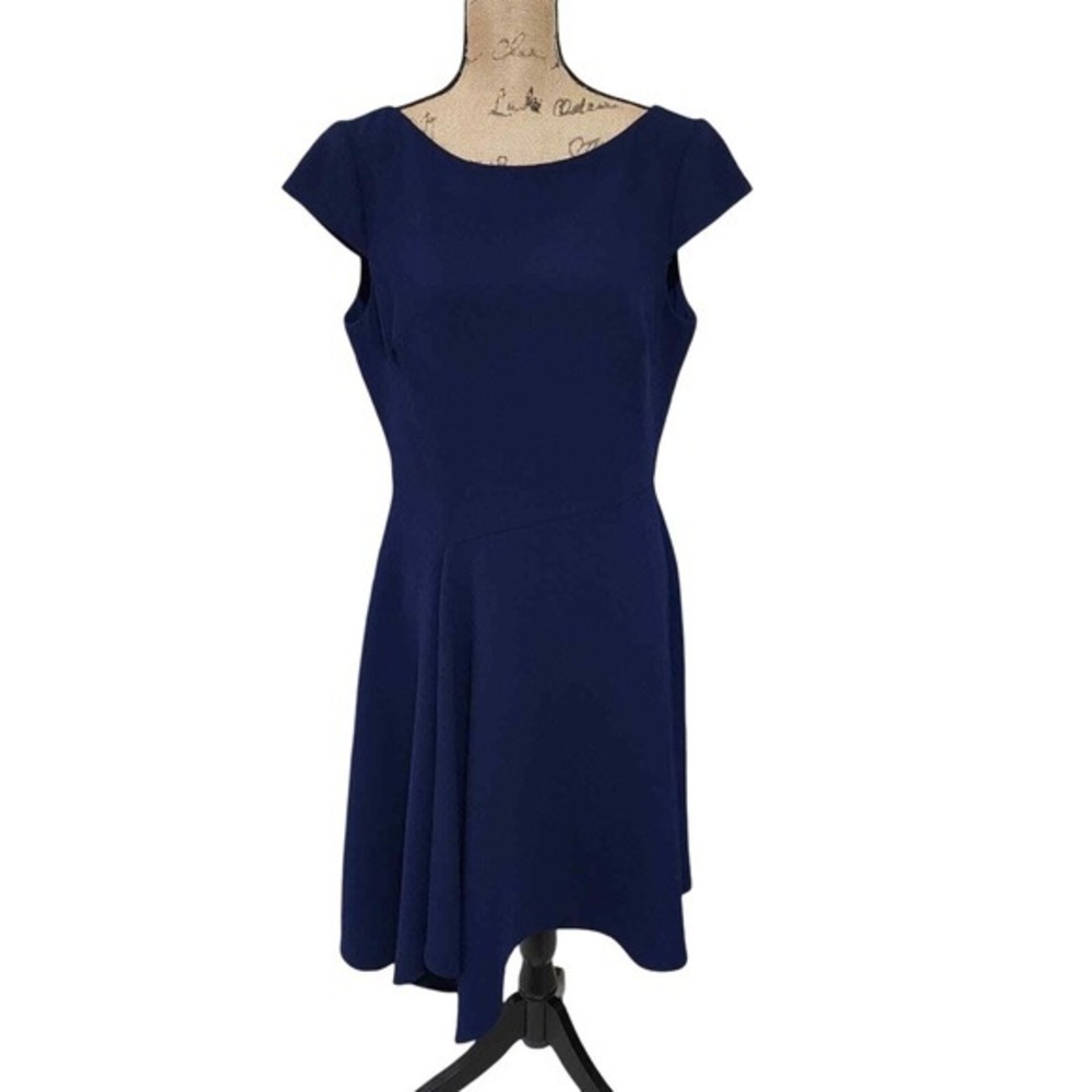 Harper rose blue‎ cap sleeve rockabilly fit n flare dress size 12